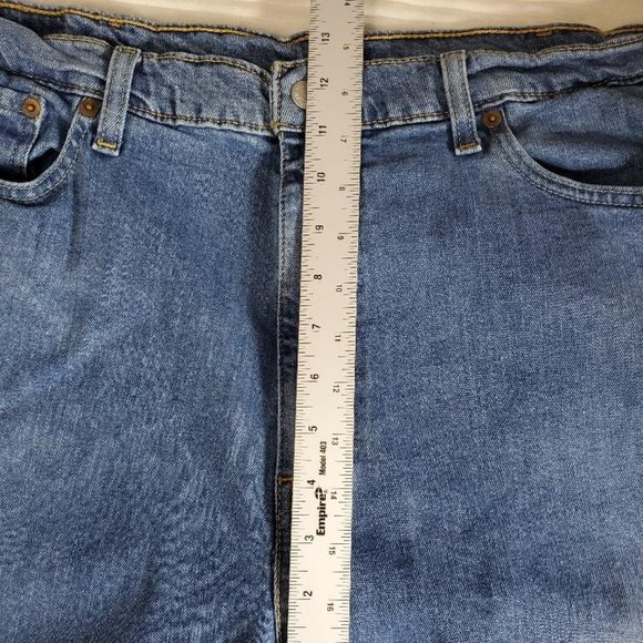 Levis 505 Jeans Mens 40x32 Blue Denim Medium Wash - Picture 7 of 9